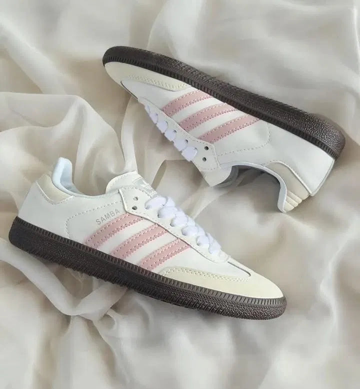 Adidas Samba Blanca Rosa Palo
