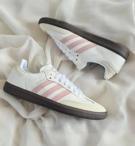 Adidas Samba Blanca Rosa Palo